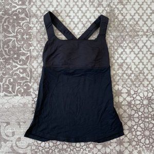 Lululemon Black Cross Back Tank (size 2)